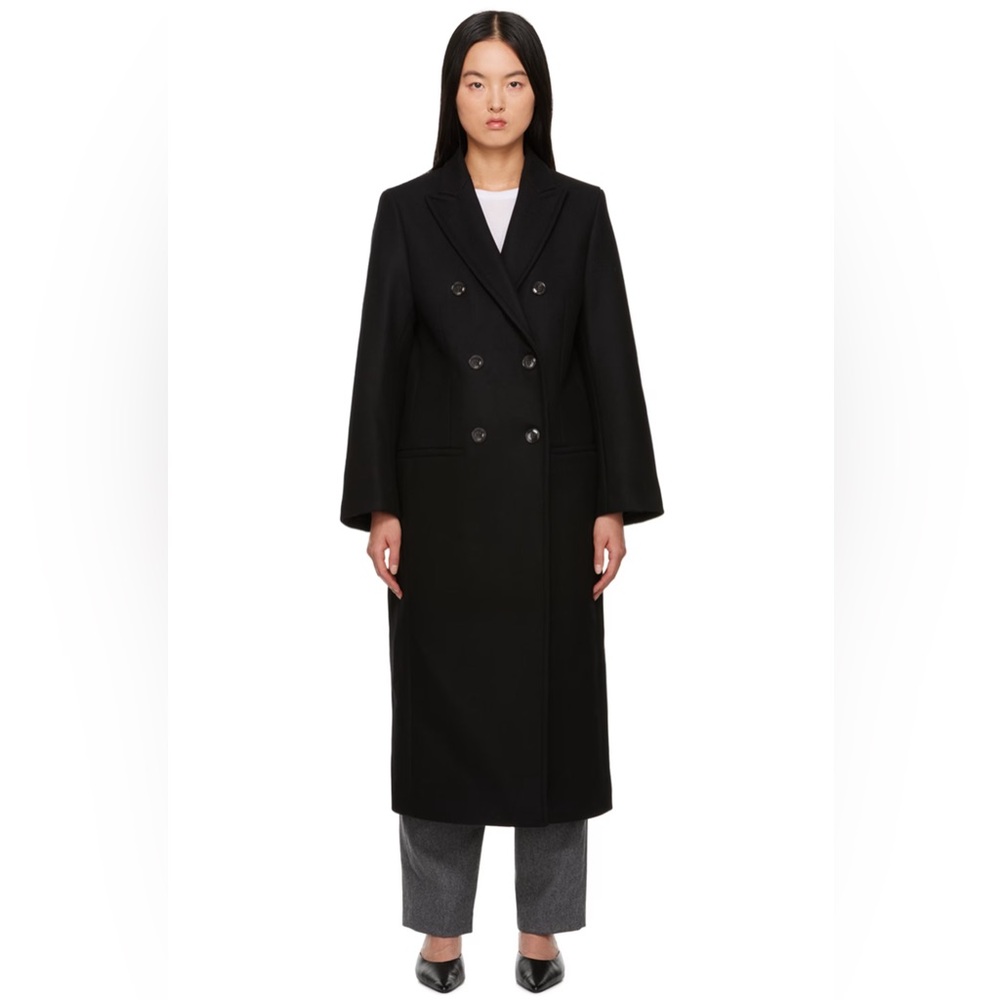 Toteme black overcoat size xs/32